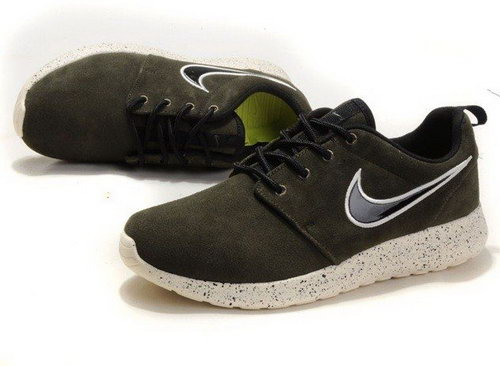 Nike Mens Roshe Running Shoes Wool Skin Army Green Discount On Sale Reduced
